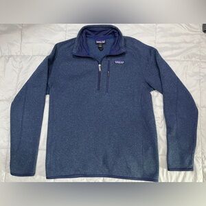 Patagonia 1/4 zip blue better sweater